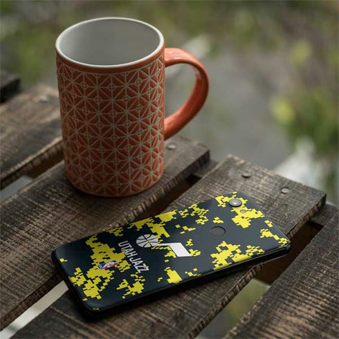 NBA Utah Jazz Grey Digi Camo Google Pixel 3a XL Skin