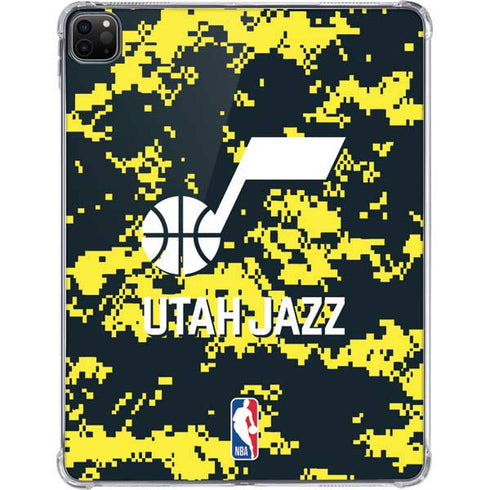 NBA Utah Jazz Grey Digi Camo iPad Pro 11in (2024) Clear Case