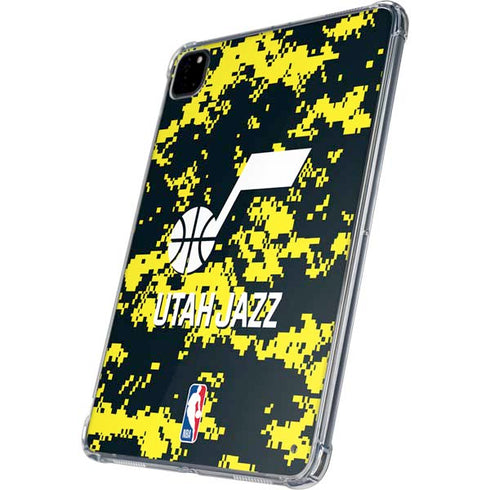 NBA Utah Jazz Grey Digi Camo iPad Pro 11in (2024) Clear Case