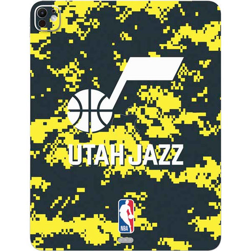 NBA Utah Jazz Grey Digi Camo iPad Pro 13in M4 (2024) Skin
