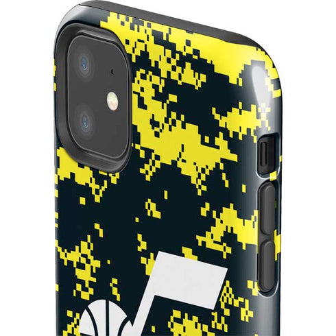 NBA Utah Jazz Grey Digi Camo iPhone 11 Impact Case
