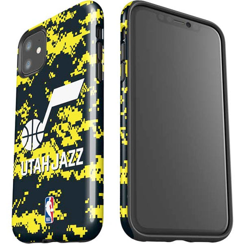 NBA Utah Jazz Grey Digi Camo iPhone 11 Impact Case