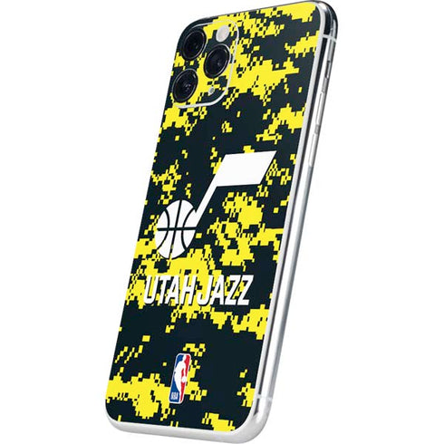 NBA Utah Jazz Grey Digi Camo iPhone 11 Pro Skin