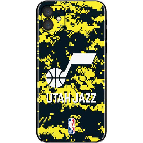 NBA Utah Jazz Grey Digi Camo iPhone 11 Skin