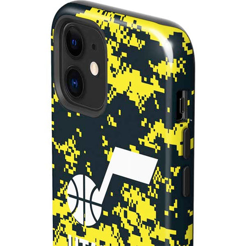 NBA Utah Jazz Grey Digi Camo iPhone 12 Mini Impact Case