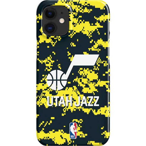 NBA Utah Jazz Grey Digi Camo iPhone 12 Mini Lite Case