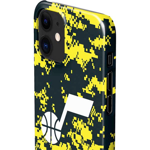 NBA Utah Jazz Grey Digi Camo iPhone 12 Mini Lite Case