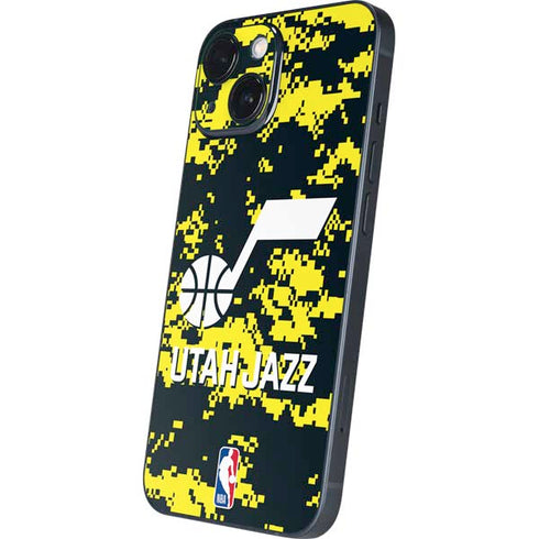 NBA Utah Jazz Grey Digi Camo iPhone 13 Mini Skin