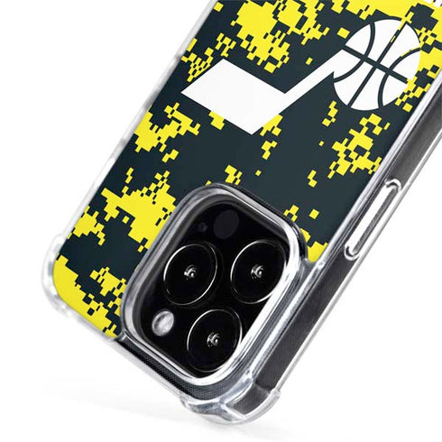 NBA Utah Jazz Grey Digi Camo iPhone 14 Pro Max MagSafe Case