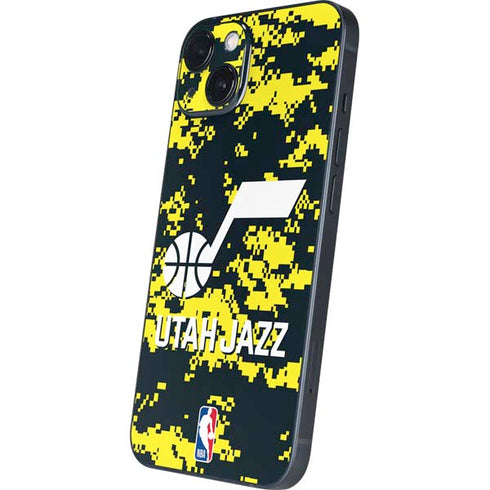 NBA Utah Jazz Grey Digi Camo iPhone 14 Skin
