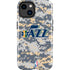 NBA Utah Jazz Grey Digi Camo iPhone 15 Impact Case