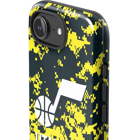 NBA Utah Jazz Grey Digi Camo iPhone 16e Impact Case