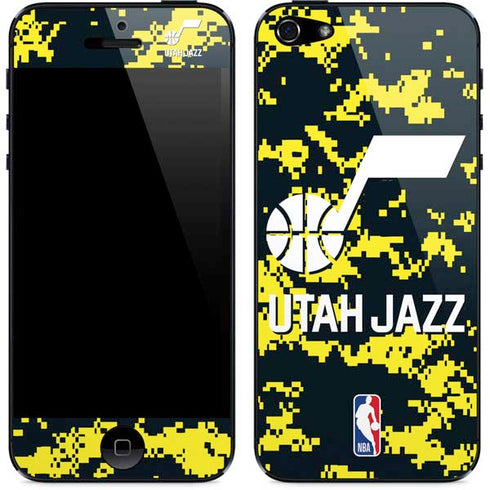 NBA Utah Jazz Grey Digi Camo iPhone 5/5s/5SE Skin