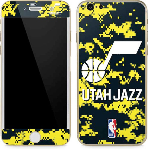 NBA Utah Jazz Grey Digi Camo iPhone 6/6s Skin