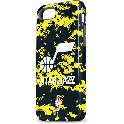 NBA Utah Jazz Grey Digi Camo iPhone 7 Pro Case