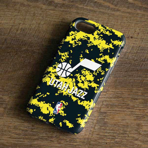 NBA Utah Jazz Grey Digi Camo iPhone 7 Pro Case