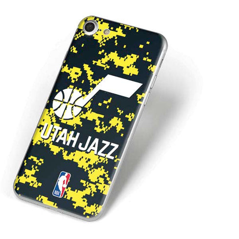 NBA Utah Jazz Grey Digi Camo iPhone 8 Skin