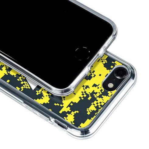NBA Utah Jazz Grey Digi Camo iPhone SE (2nd & 3rd Gen) Clear Case