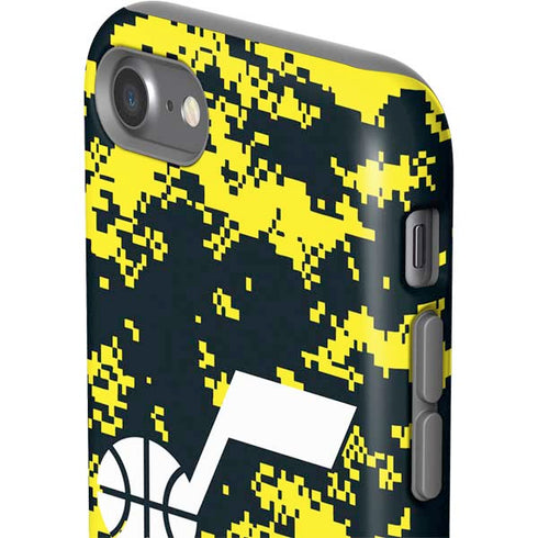 NBA Utah Jazz Grey Digi Camo iPhone SE (2nd & 3rd Gen) Pro Case