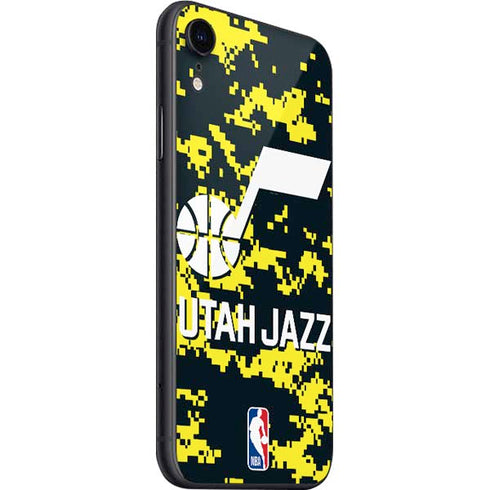 NBA Utah Jazz Grey Digi Camo iPhone SE (2nd & 3rd Gen) Skin
