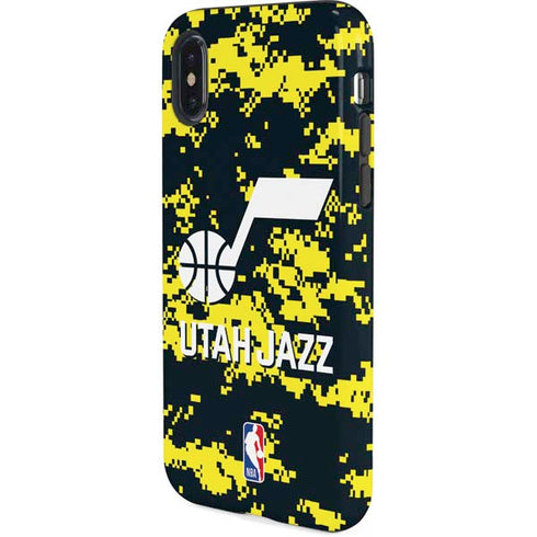 NBA Utah Jazz Grey Digi Camo iPhone X Pro Case