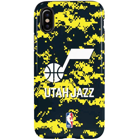 NBA Utah Jazz Grey Digi Camo iPhone X Pro Case