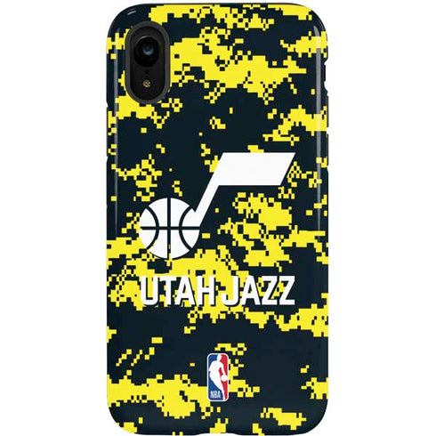 NBA Utah Jazz Grey Digi Camo iPhone XR Pro Case