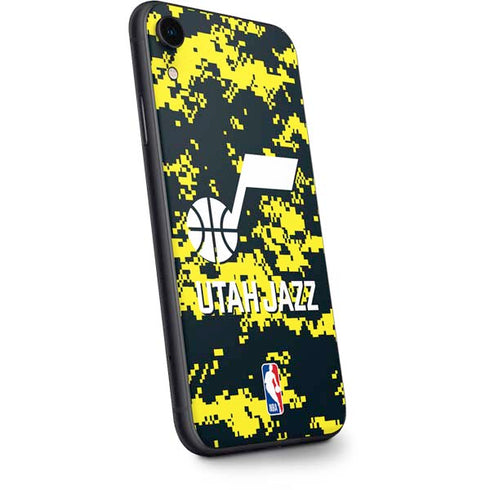 NBA Utah Jazz Grey Digi Camo iPhone XR Skin