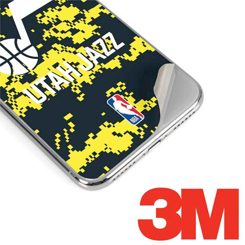 NBA Utah Jazz Grey Digi Camo iPhone XS Max Skin