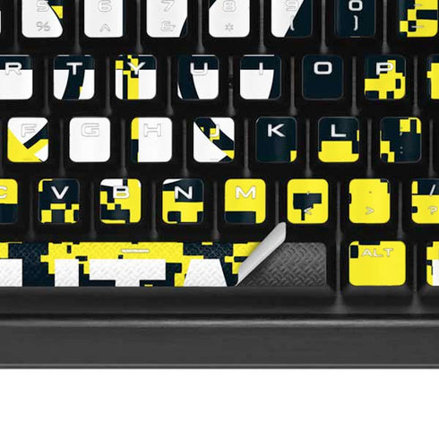 NBA Utah Jazz Grey Digi Camo K95 RGB PLATINUM Mechanical Gaming Keyboard Skin