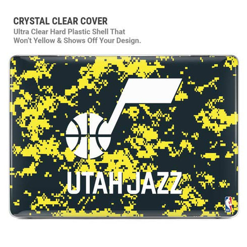 NBA Utah Jazz Grey Digi Camo MacBook Pro 16in (2019-20) Case plus Skin