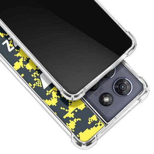 NBA Utah Jazz Grey Digi Camo Moto G 5G (2025) Clear Case