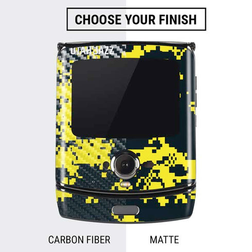NBA Utah Jazz Grey Digi Camo Motorola RAZR Skin