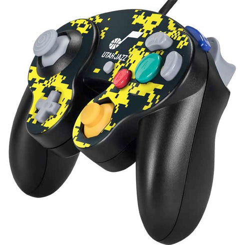 NBA Utah Jazz Grey Digi Camo Nintendo GameCube Controller Skin