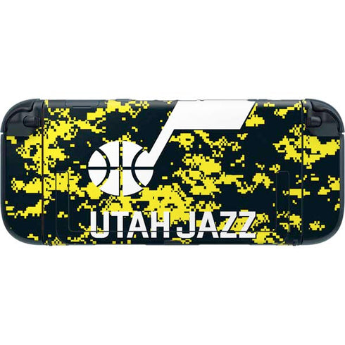 NBA Utah Jazz Grey Digi Camo Nintendo Switch 2 (2025) with Joy-Con Skin