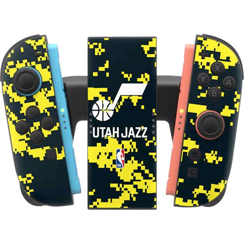 NBA Utah Jazz Grey Digi Camo Nintendo Switch 2 (2025) Joy-Con Controller Skin