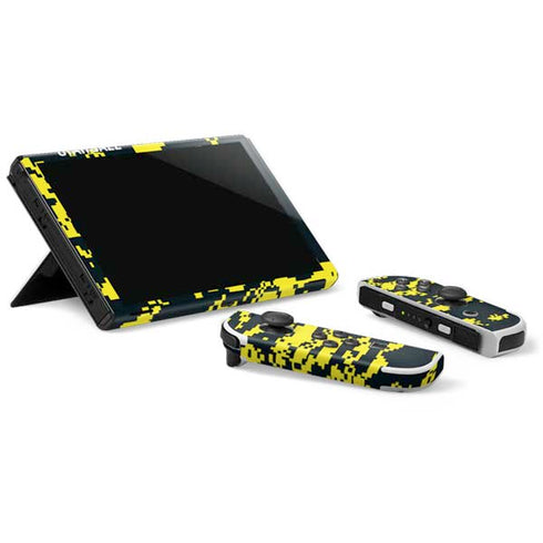 NBA Utah Jazz Grey Digi Camo Nintendo Switch OLED (2021) Skin