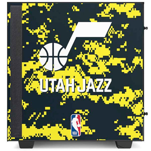 NBA Utah Jazz Grey Digi Camo NZXT H510 Compact ATX Mid-Tower Case Skin