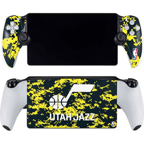 NBA Utah Jazz Grey Digi Camo PlayStation Portal Remote Player Skin