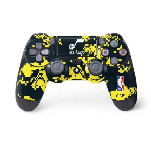 NBA Utah Jazz Grey Digi Camo PS4 Controller Skin