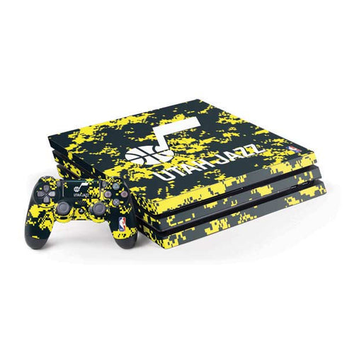 NBA Utah Jazz Grey Digi Camo PS4 Pro Bundle Skin