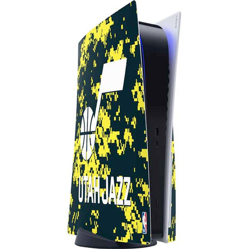 NBA Utah Jazz Grey Digi Camo PlayStation PS5 Skins
