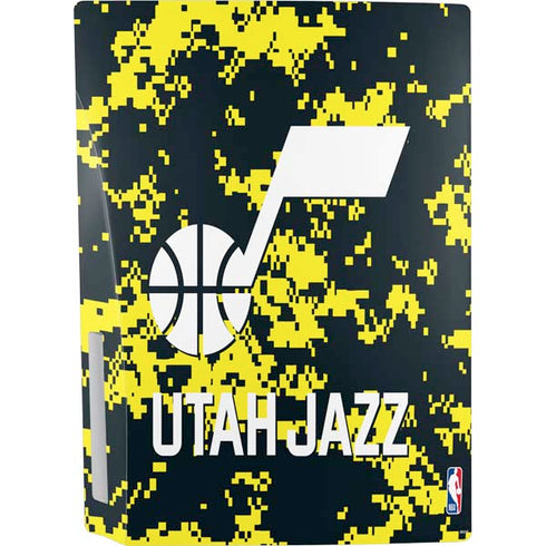 NBA Utah Jazz Grey Digi Camo PS5 Console Skin