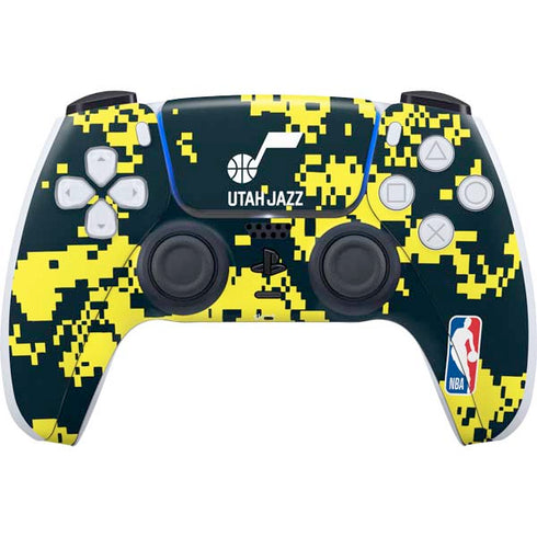NBA Utah Jazz Grey Digi Camo PlayStation PS5 Skins