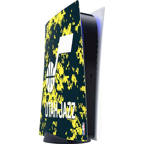 NBA Utah Jazz Grey Digi Camo PlayStation PS5 Skins