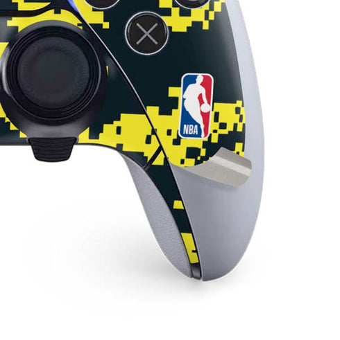 NBA Utah Jazz Grey Digi Camo PS5 DualSense Edge Pro Controller Skin