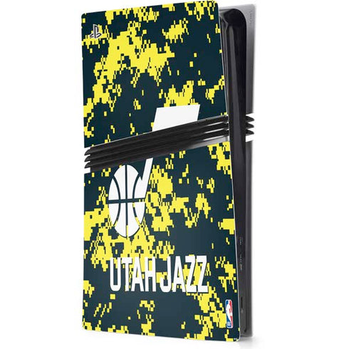 NBA Utah Jazz Grey Digi Camo PS5 Pro Console Skin