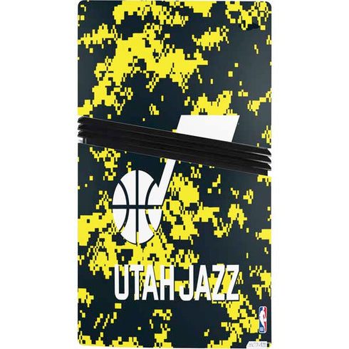NBA Utah Jazz Grey Digi Camo PS5 Pro Console Skin