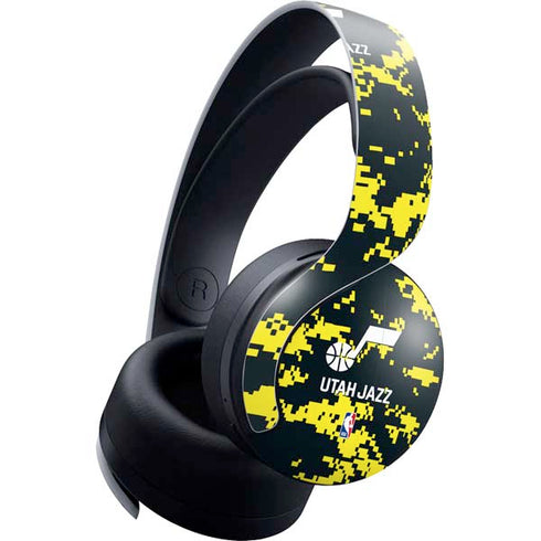 NBA Utah Jazz Grey Digi Camo PULSE 3D Wireless Headset for PS5 Skin
