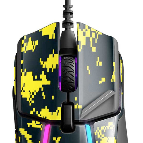 NBA Utah Jazz Grey Digi Camo SteelSeries Rival 600 Gaming Mouse Skin